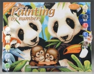 ROYAL PJL8 JUNIOR PAINT BY NUMBER ENDANGERED ANIMALS15X11-1:4