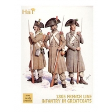 HAT 8146 1:72 1805 FRENCH LINE INFANTRY IN GREAT COATS ( 96 )
